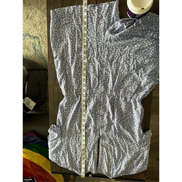 Rails Sophia Sky Blue Daisies Romper One Piece Sz S Micro Floral Y2K Luxury NWT - Picture 10 of 10